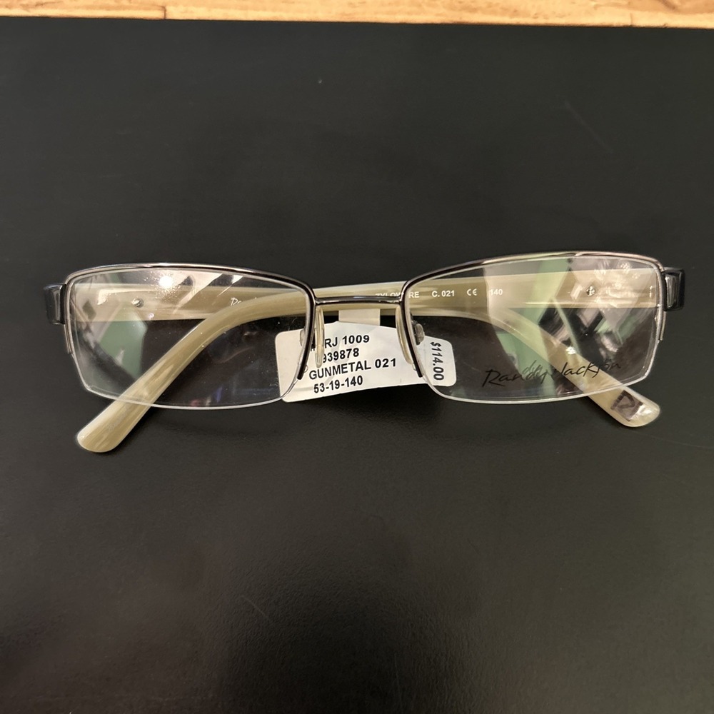Randy Jackson Rj1009 1009 Olive/gunmetal zyloware Men's Eyeglass frame 53-19-140